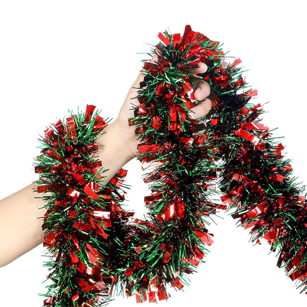 2M joyeux noël décorations bande ruban arbre de noël ornement ours pain d'épice personnes bonhommes de neige nouvel an fournitures rouge vert