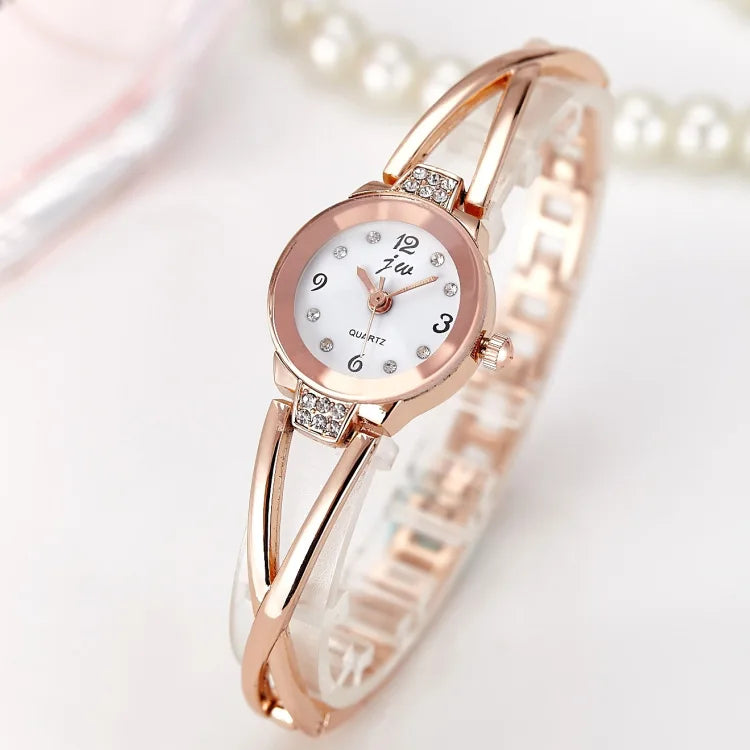 montre à quartz décontractée femmes maille en acier inoxydable Relogio Feminino