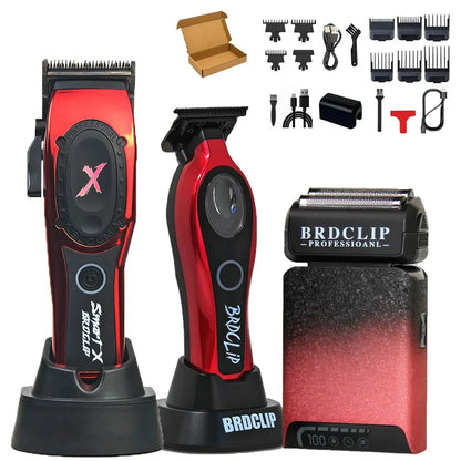 Tondeuse à cheveux électrique professionnelle, moteur sans balais, 7200 tr/min, rasoir électrique 7200 tr/min, 7500 tr/min, ensemble de machines de salon de coiffure