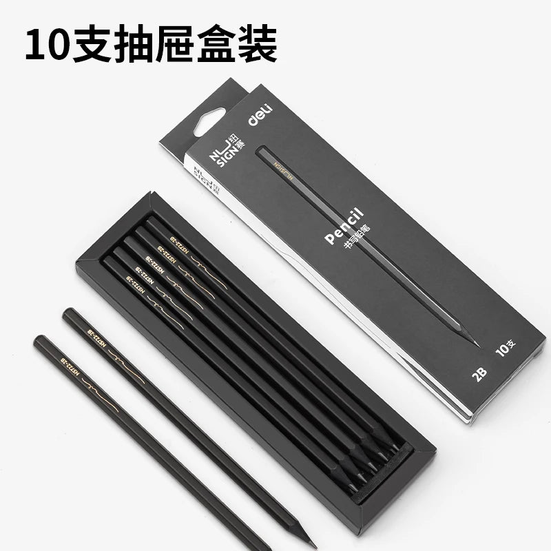 Deli -  10 pièces crayon papier 2B/HB