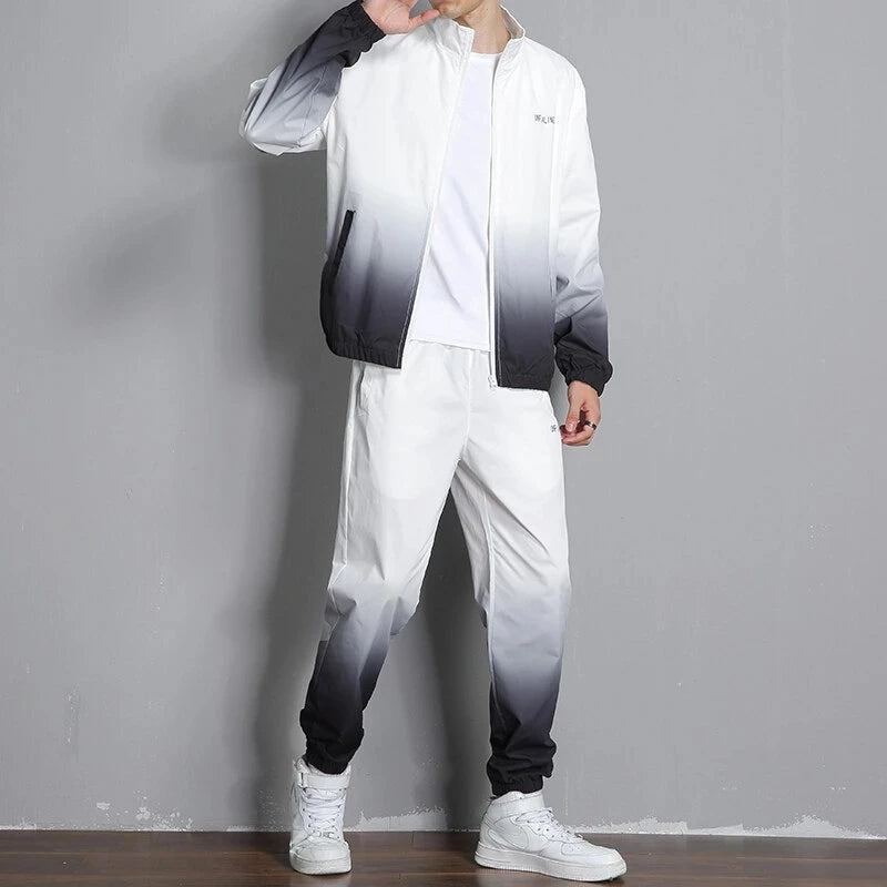 Survêtement à capuche décontracté pour hommes, vestes et pantalons sportifs, ensembles 2 pièces, Hip Hop, course à pied, sports trempés, 5XL, printemps, nouveau