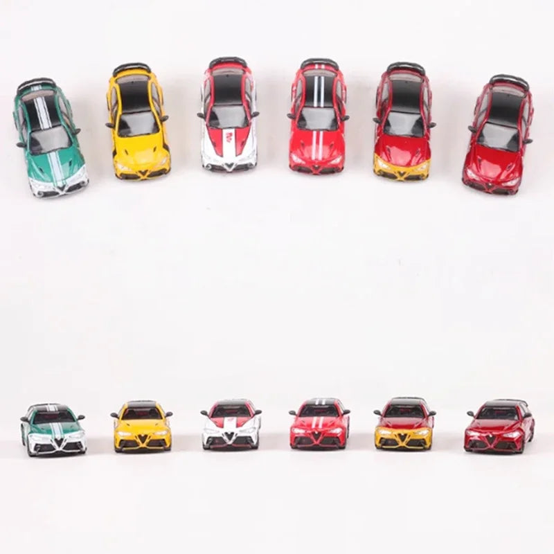 SHADOW/DCT 1:64 échelle Romeo Giulia GTAm voiture en alliage modèle de voiture ornement Souvenir affichage Collection passe-temps cadeau