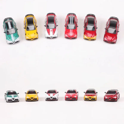 SHADOW/DCT 1:64 échelle Romeo Giulia GTAm voiture en alliage modèle de voiture ornement Souvenir affichage Collection passe-temps cadeau