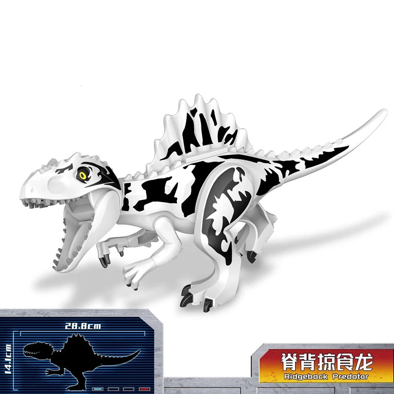 Blocs de construction de dinosaures jurassiques, grande taille, Dragon prédateur, Giganotosaure du sud, jouets éducatifs pour enfants, cadeaux de noël