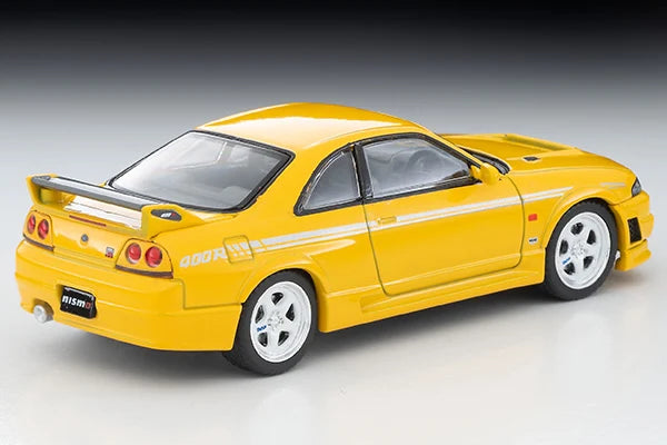 TOMICA TLV-Modèle de jeu de marée de voiture l'inventaire en alliage statique, jaune, cadeau de vacances pour garçon, décoration de chambre, N305a NISMO 400R, 1:64