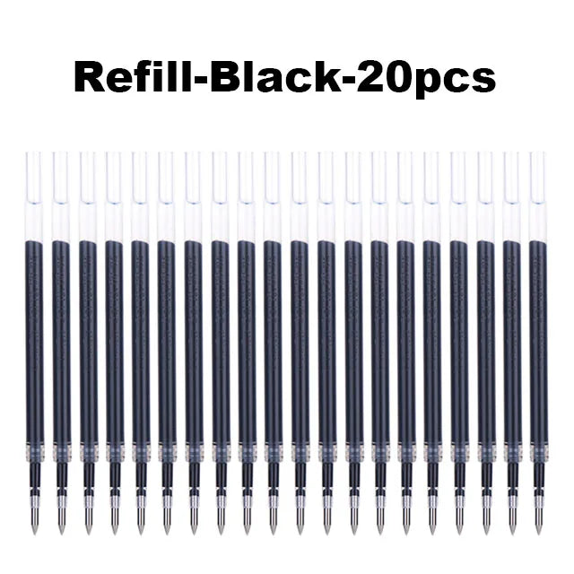 Deli-Ensemble de stylos à bille rétractables Bullet Gel