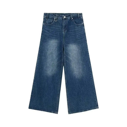 Nouveaux hommes Baggy jambe droite jambe large jean homme mode Vintage lavage pantalon Denim décontracté jeunesse marque populaire Streetwear pantalon