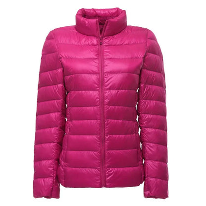 2025 nouveau UZZDSS automne femmes ultraléger mince doudoune 90% duvet de canard blanc vestes à capuche manteaux costume vestes WYRF 1051968