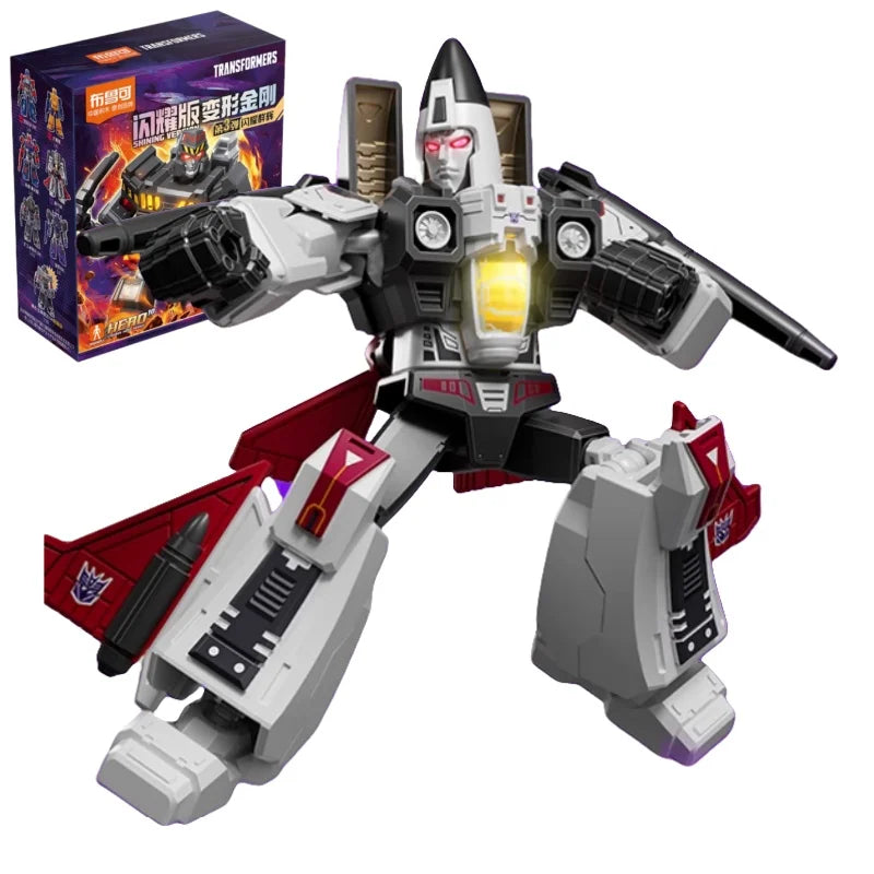 BLOKEES transformateurs VERSION brillante 3 blocs de construction mineur Megatron Tarn assembler Robot jouets modèle ornements mobiles cadeaux