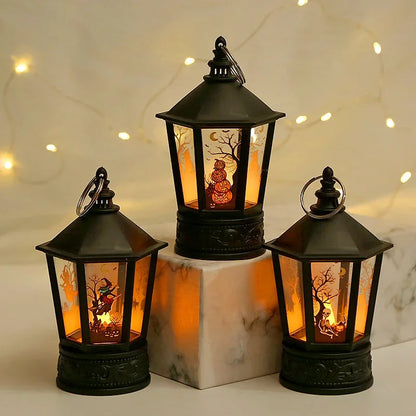 Lanterne LED en Forme de Citrouille et Fantôme, Luminaire Décoratif d'Nik, Accessoires d'Horreur, Idéal pour un Bar ou une ixd'Halloween