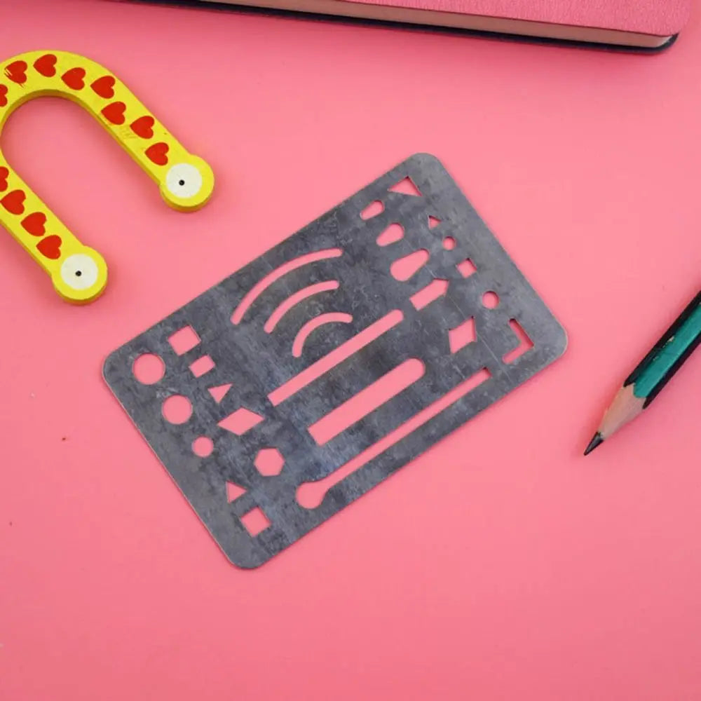 Pochoirs en acier inoxydable,  27 trous, 3 pièces