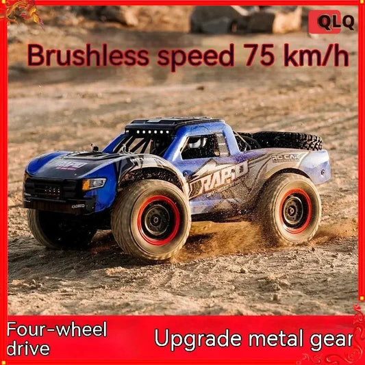 JJRC-Voiture de désert télécommandée pour enfants, véhicule de course à grande vitesse, camion tout-terrain 4 roues motrices, jouets pour garçons, Q130, 1/14g, 2.4