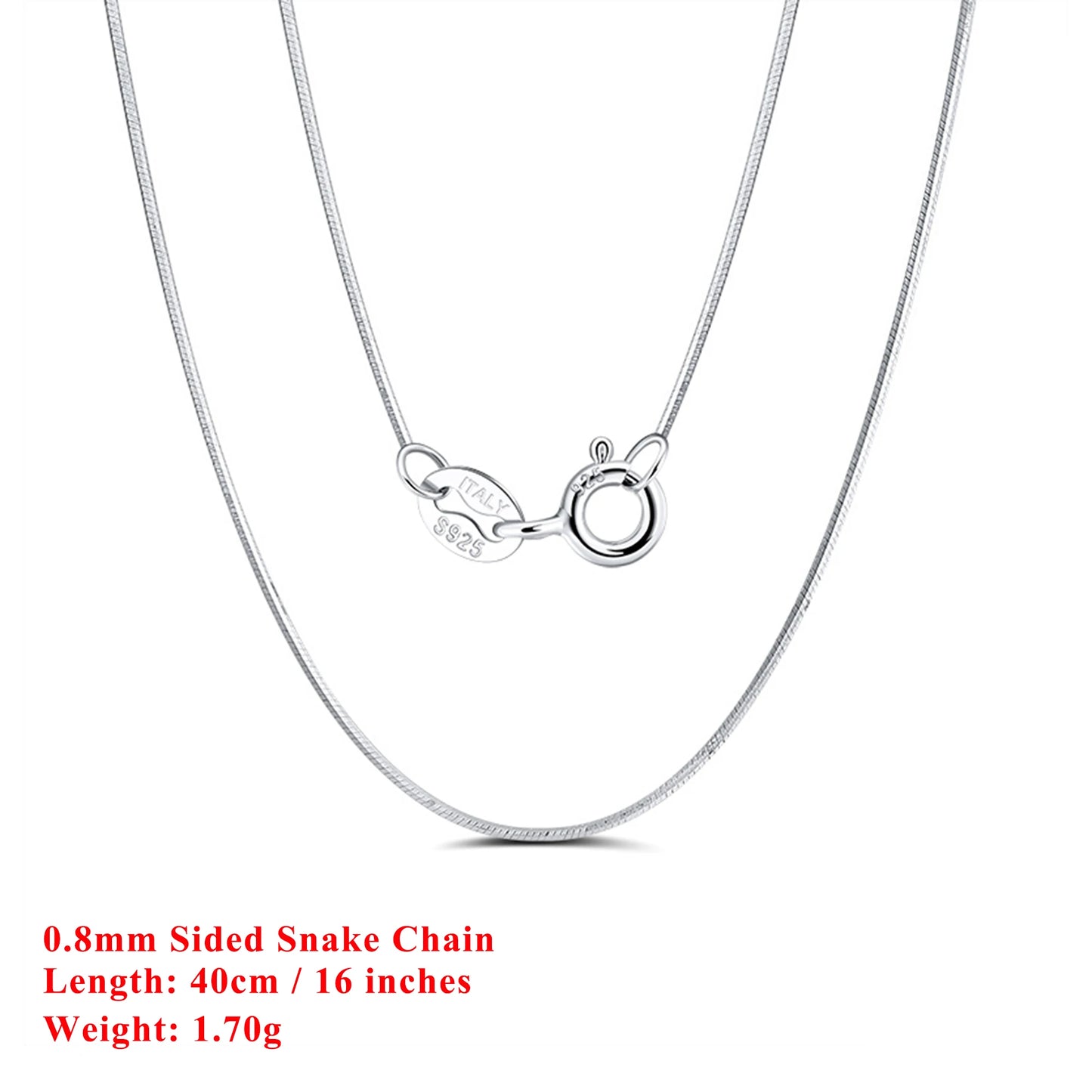 Effie Queen Chic 925 en argent Sterling chaîne de base ras du cou Simple collier bijoux exquis pour hommes et femmes tenue décontractée SC07