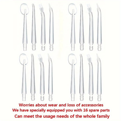HAOYUNMA Kit d'Hygiène Dentaire, Comprend des Buses Standard et Orthodontiques 16 PIECES