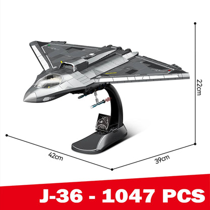 MOC – blocs de construction de modèle d'avion furtif militaire technique J-50, blocs de construction à base de transporteur, briques à Jet de chasse, jouets pour enfants et adultes, cadeau