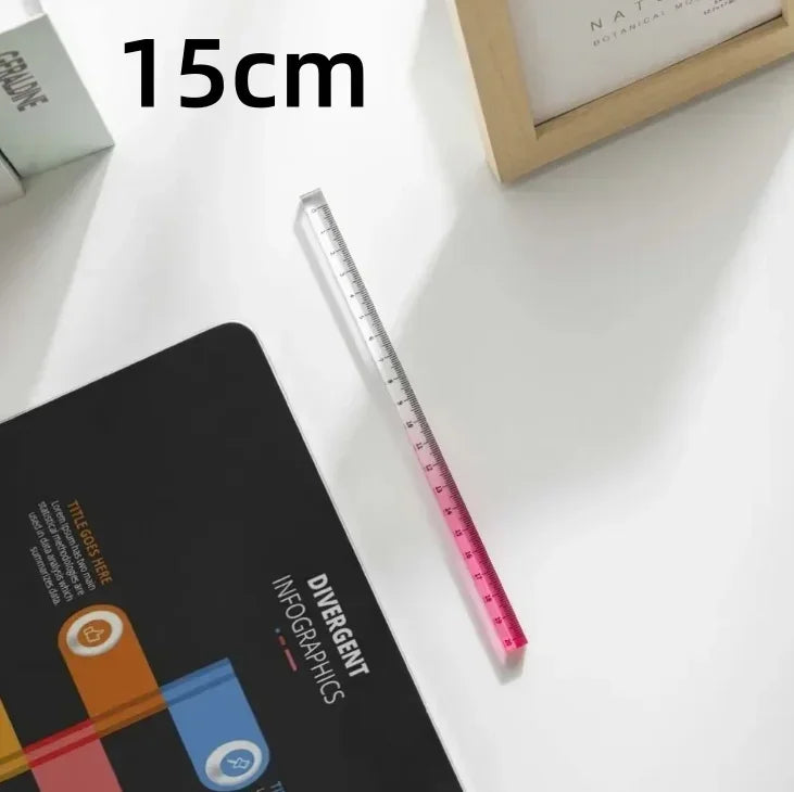 Règles droites transparentes de Style INS, 15cm 20cm 30cm,