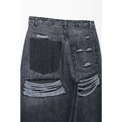 Fjadt-Pantalon droit long pour femme, pantalon à jambe large pour femme, braguette zippée solide, rue sauvage, trajet domicile-travail, nouveau