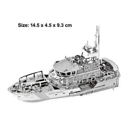 Puzzle 3D en métal, navire de guerre militaire 056, Corvette, bateau de vie, destructeur Nautilus, modèle d'assemblage, découpe Laser, jouets