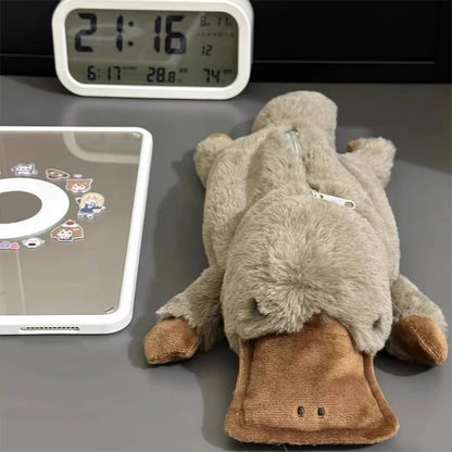 Trousse à crayons à l'ornithorynque mignonne,