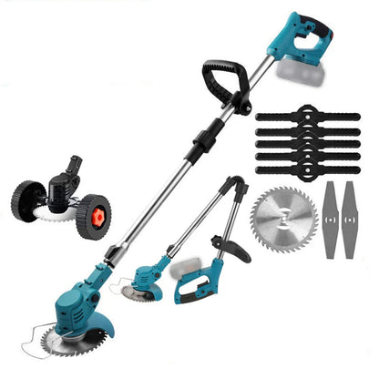 Tondeuse à gazon électrique 21V pour batterie Makita coupe gazon de jardin sans fil 90 °   Tête de coupe d'angle de rotation (sans batterie)