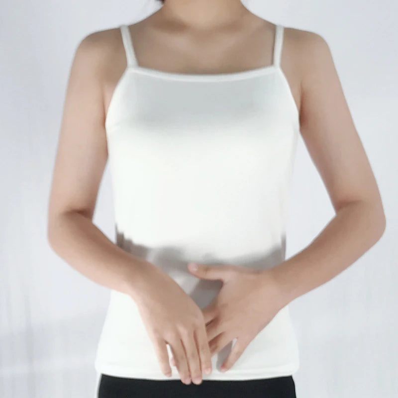 Précieux haut d'été sexy pour femme, t-shirt en fibre, fitness, sport, glaçure simple, document solide, caraco fin pour femme, polyvalent, undie, grande taille