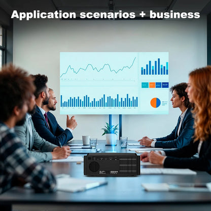 DESS projecteur Full HD 4K 1080P 2500NASI double bande Wifi 6 BT5.2 projecteur Portable bureau maison Android cinéma projecteur intelligent 3D