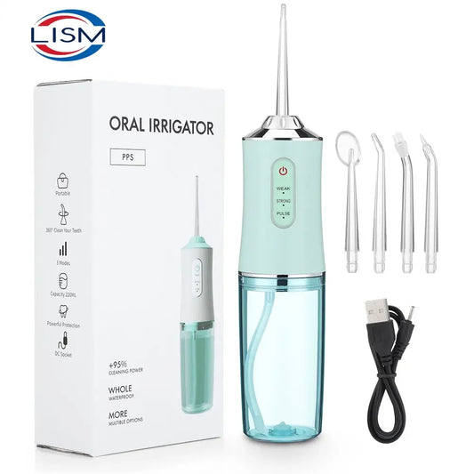 Irrigateur Buccal Rechargeable par USB, Jet Dentaire Portable