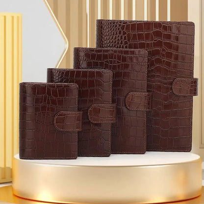 Yiwi – planificateur de poche en cuir véritable,