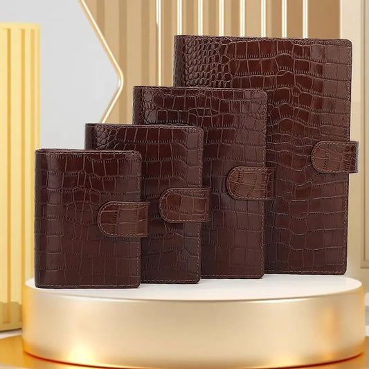 Yiwi – planificateur de poche en cuir véritable,