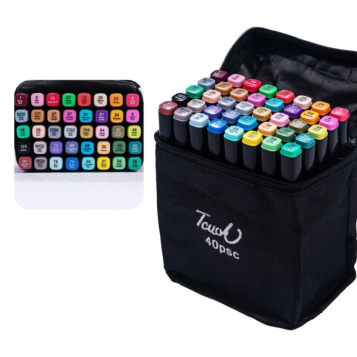 Ensemble de marqueurs artistiques de 12 à 36 couleurs,