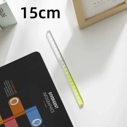 Règles droites transparentes de Style INS, 15cm 20cm 30cm,