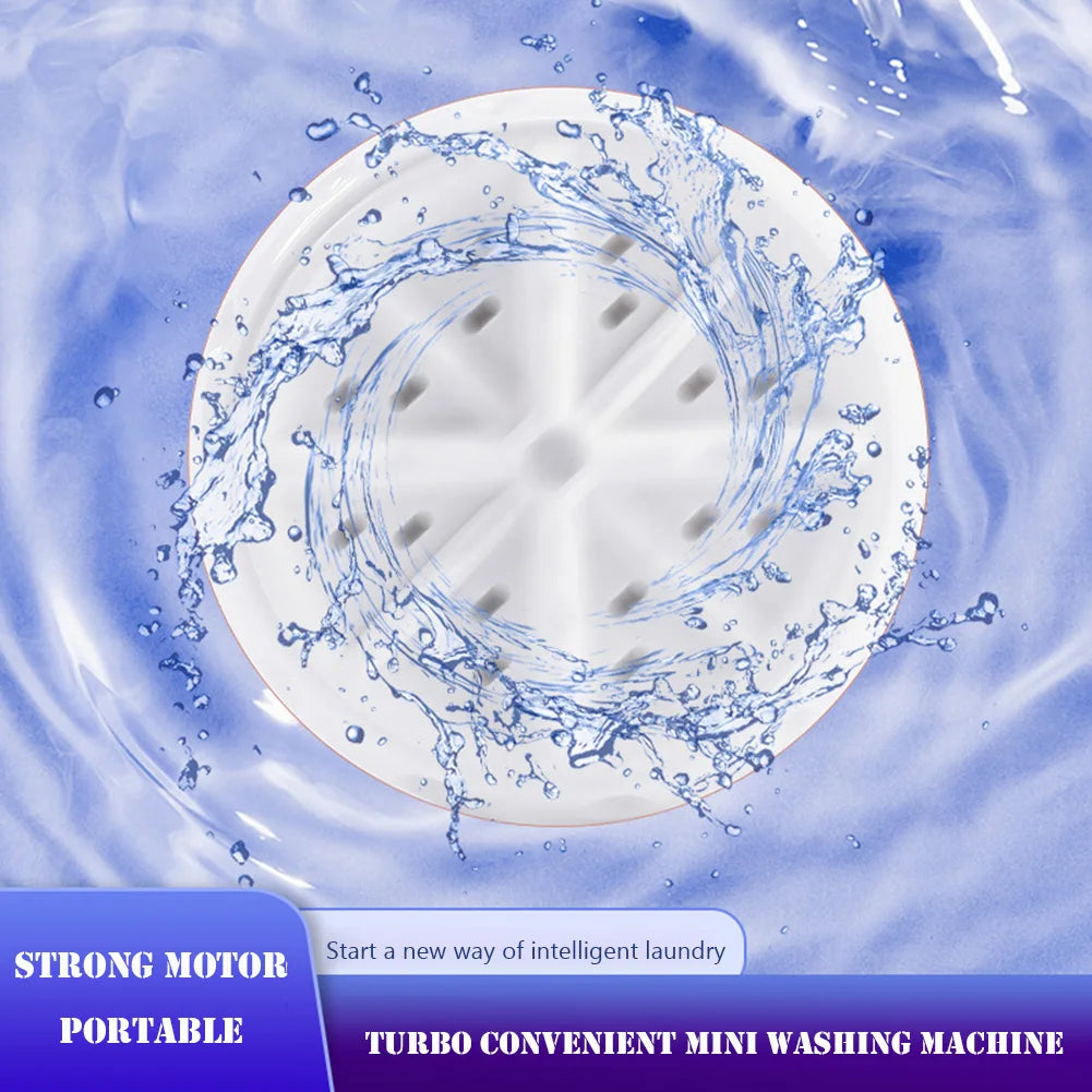 Machine à laver automatique à turbine rotative, lave-linge portable, mini machine à laver, bulle d'air, voyage, 40W