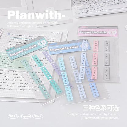 Autocollants en papier auto-adhésif, perforateur, auto-adhésif, pour cuir chevelu, 2 feuilles/18 pièces