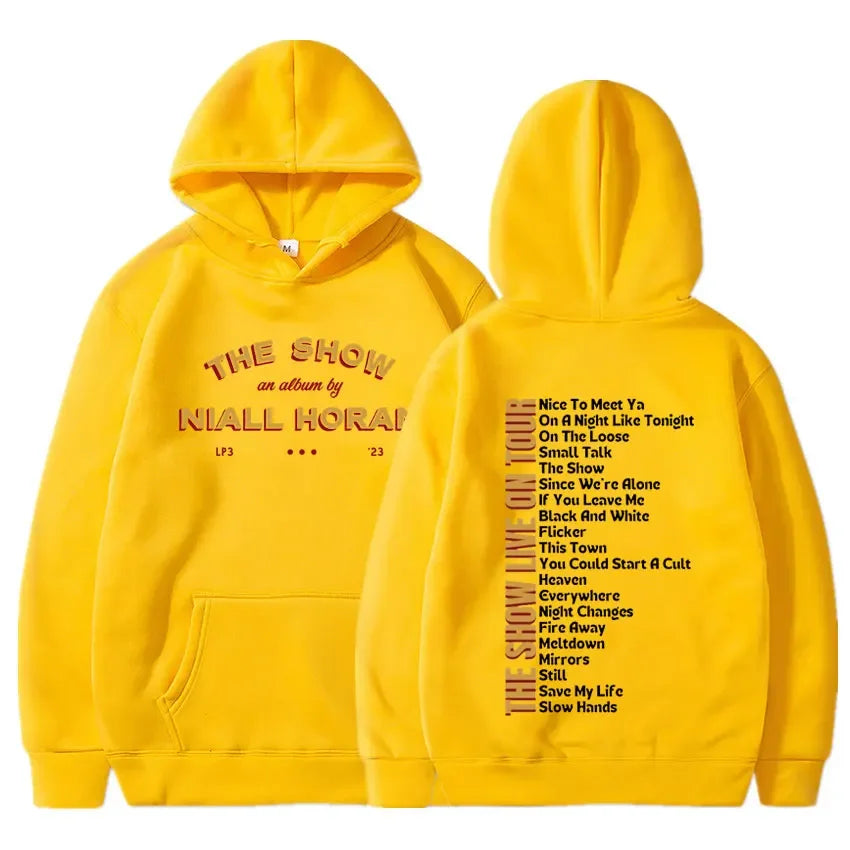 Niall Horan 2024 le spectacle vivre sur la tournée esthétique surdimensionné sweat hommes femmes Hip Hop Vintage Concert sweat à capuche Fans cadeau