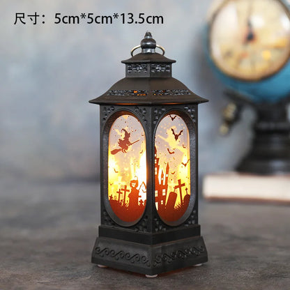 Lampe Décorative à LED Château de Citrouille,