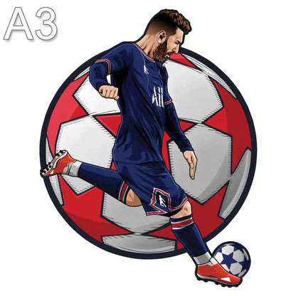 Puzzle étoile de Football Puzzle en bois étoiles de sport Puzzle pour enfants adultes éducatif fabuleux cadeau 300 pièces bricolage Puzzle jouets