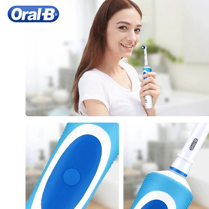 Oral B brosse à dents électrique Rotation nettoyage Oral 3D dent blanche adulte vitalité brosse à dents charge inductive + tête de brosse cadeau