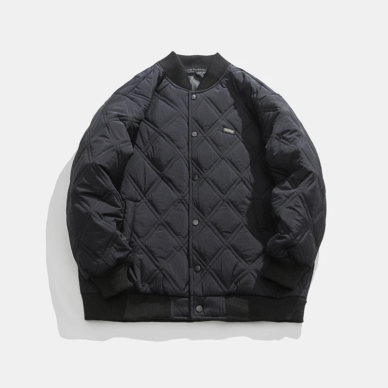 LEGIBLE-Veste zippée à capuche pour homme, Parkas optiques, Manteau chaud, Hiver 2024