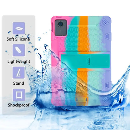 Étui souple pour Lenovo Tab M11 TB330FU TB331David, support de déclinaison en silicone pour Lenovo Xiaoxin Pad 2024 11 pouces avec stylet tactile à sangle
