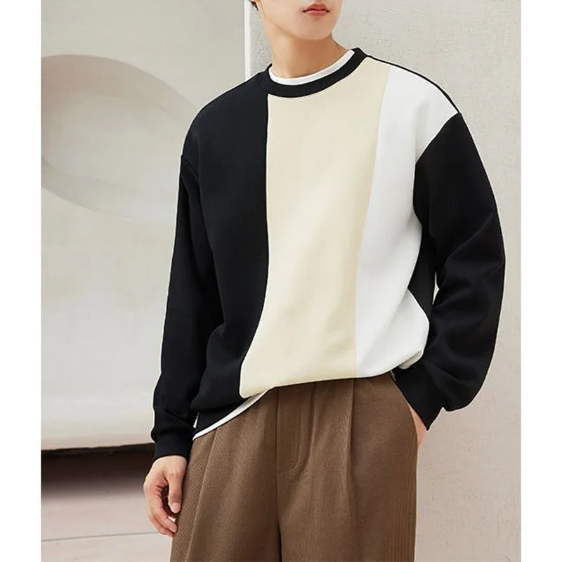 Pull surdimensionné à col rond pour hommes, mode de loisirs, vitalité, réduction de l'âge, nouveaux abonnés, printemps et automne 2024