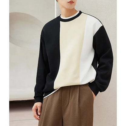 Pull surdimensionné à col rond pour hommes, mode de loisirs, vitalité, réduction de l'âge, nouveaux abonnés, printemps et automne 2024