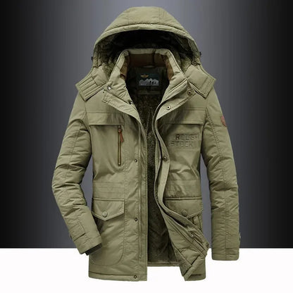 Polaire chaud outillage vestes bonne qualité mâle extérieur manteaux d'hiver taille nouveau hiver hommes Parkas à capuche décontracté coupe-vent Parka