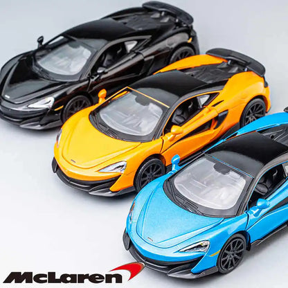 McLaren-Voiture l'inventaire en métal moulé sous pression pour enfants, modèle de jouet de sport ThomZ CiTY, collection son et lumière, cadeau, 1/32, 600LT