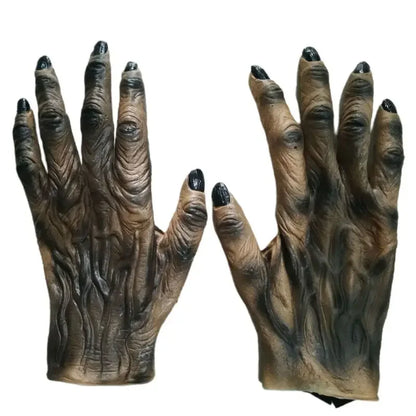 Gants de loup-garou d'halloween, Costume de Cosplay de fête de griffe de loup d'horreur de Festival fantôme
