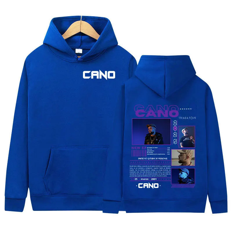 Sweat à capuche Hared Cano Music Album Tour pour hommes et femmes, pull hip hop vintage, sweat à capuche décontracté, streetwear à la mode, 2025