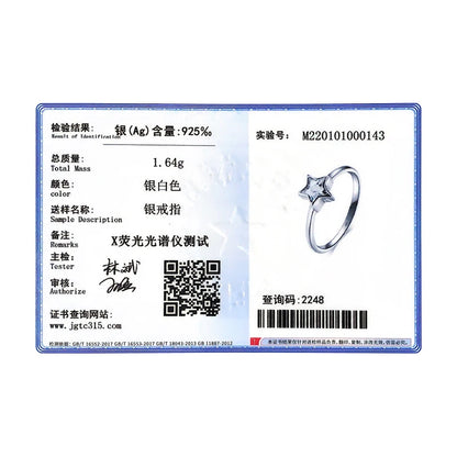 Modian-Bague étoile en argent regardé 2021 pour femme, bijoux en zircone cubique, matiques simples, cadeau élégant, mode authentique, contre-indiqué, nouveau, 925