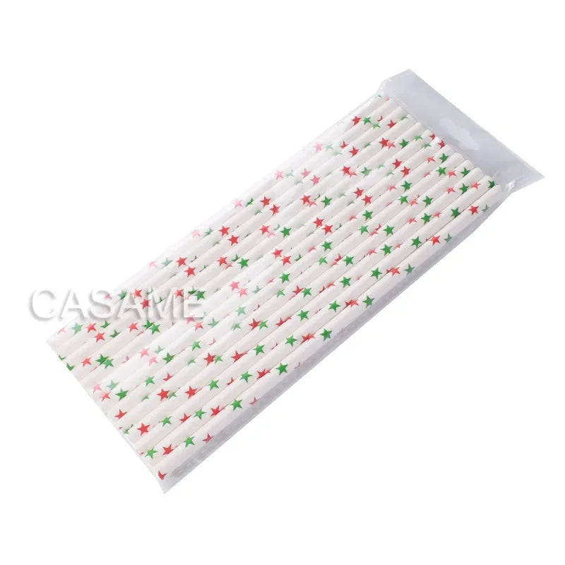Pailles lridescentes pour décoration de fête, carnaval, mariage, anniversaire d'enfants, fête préChristophe, Noël, fournitures congelées, 25 pièces