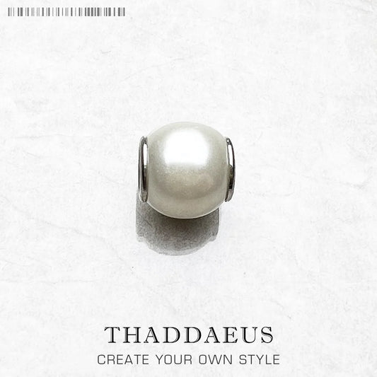 Perles blanches en argent Sterling 925, breloque européenne, accessoires de bijoux à faire soi-même, cadeau pour femmes