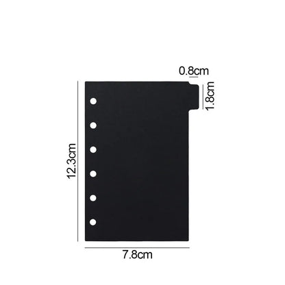 onglets de reliure détachables, Clips colorés A7, 6 pièces