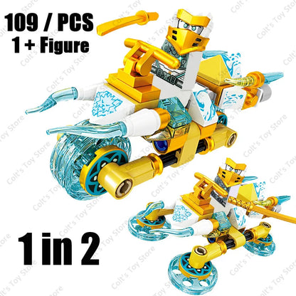 Nouveau Ninja Legacy Kai Jay Zane Lloyd moteur moto blocs de construction briques Mech Robot classique film modèle jouets pour enfants cadeaux